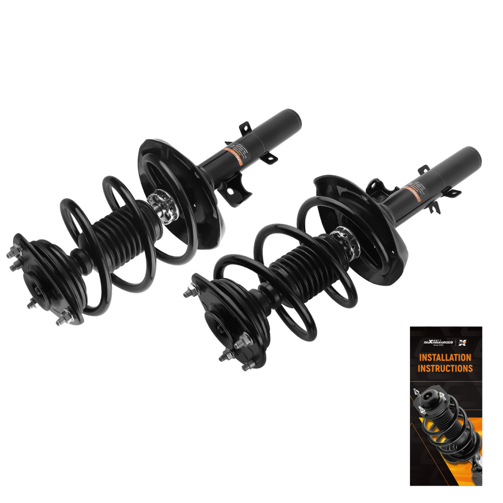 Pair Front Complete Shocks Struts For 2013 2014 2015 2016 2017 compatible for Honda Accord 2.4L