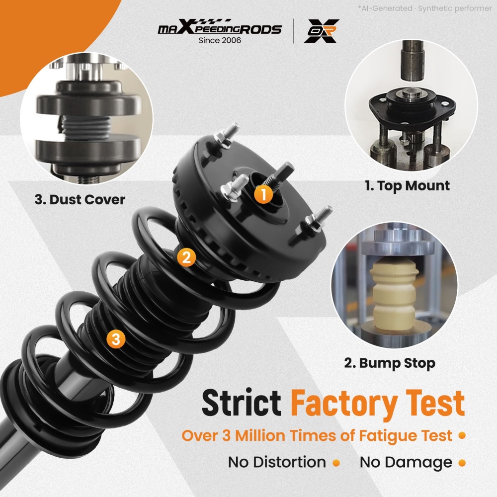 Pair Front Quick Complete Struts w/Coil Spring compatible for Chrysler 300 2011-2023