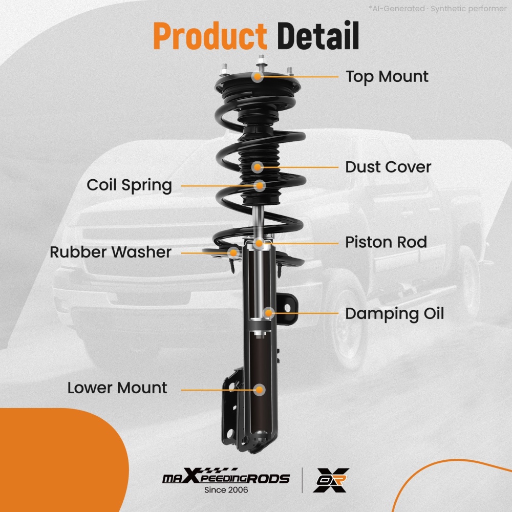 Front Complete Struts w/ Coil Springs compatible for Ford Explorer 2013-2019 3.5L V6 AWD