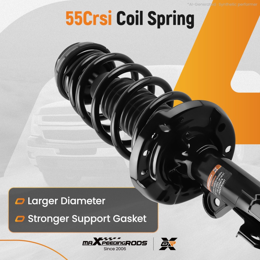 Front Struts w/ Spring Assembly For AWD 2013-2022 compatible for Buick Encore Chevrolet Trax
