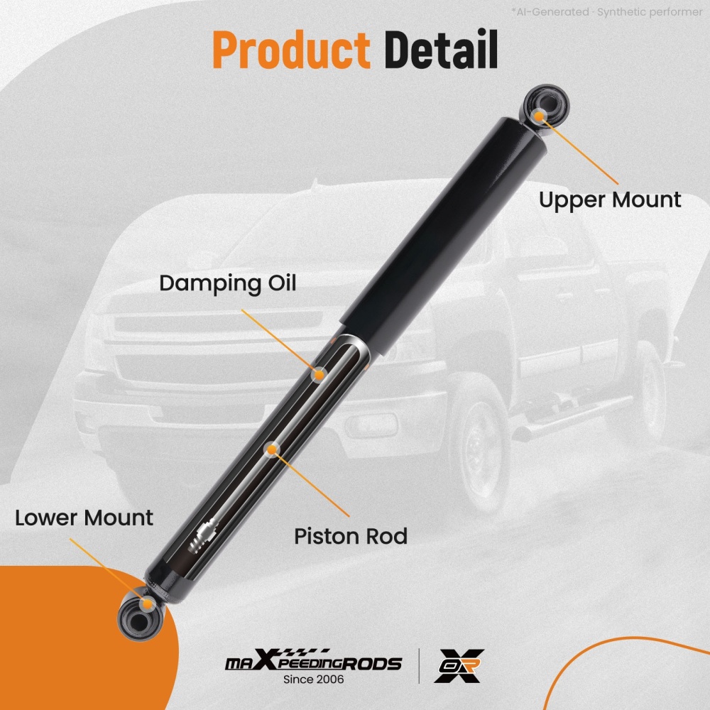Pair Rear Shock Absorbers for 2000-2006 compatible for Chevrolet Tahoe Suburban 1500 compatible for GMC Yukon