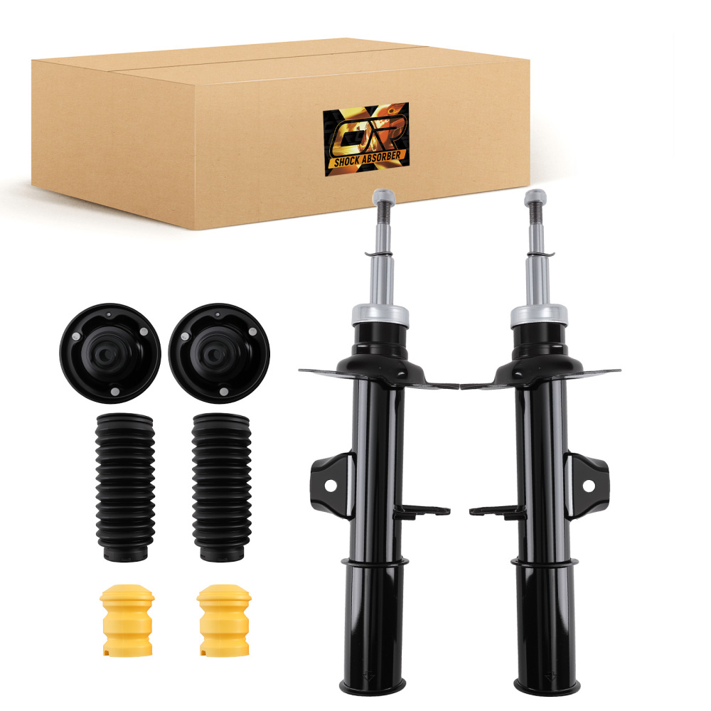 2x AMORTISSEURS + PALIERS + KIT DE SERVICE AVANT compatible pour BMW X5 E53 2000-2006