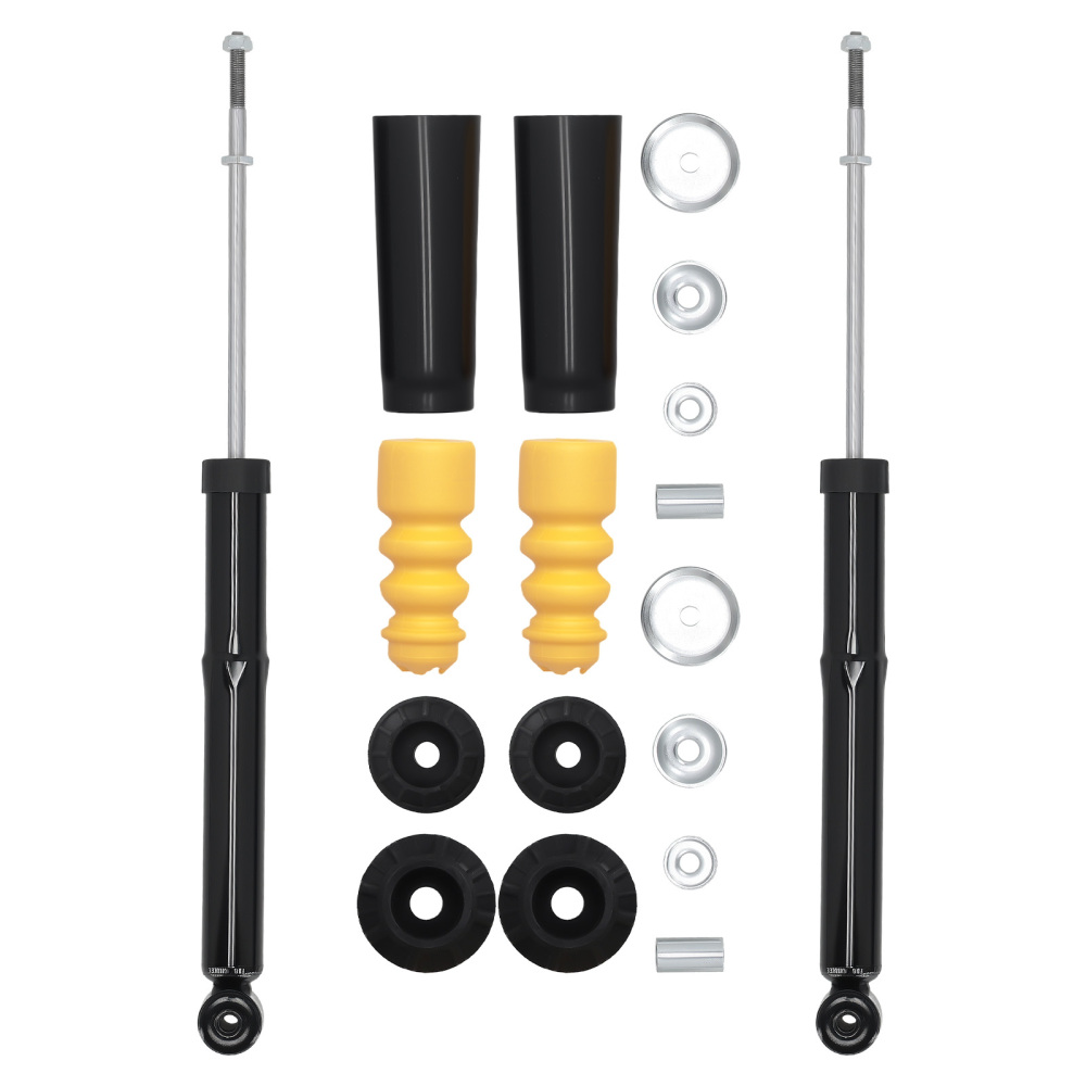2x Amortiguador + tope + cojinete de domo compatible para SEAT CORDOBA IBIZA compatible para VW POLO 1995-02
