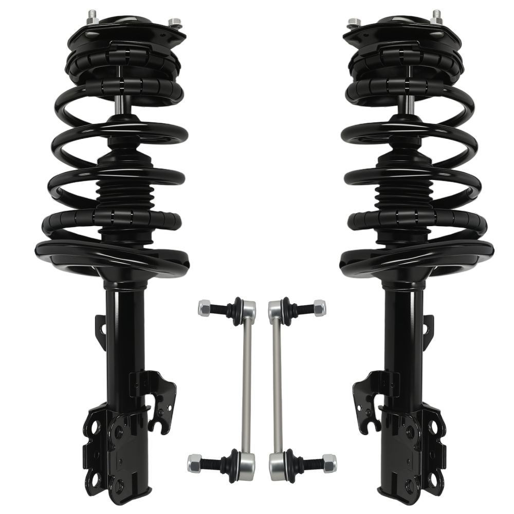 Front Struts w/ Coil Spring Assembly Sway Bars Kit for 2007 - 2011 compatible for Toyota Camry