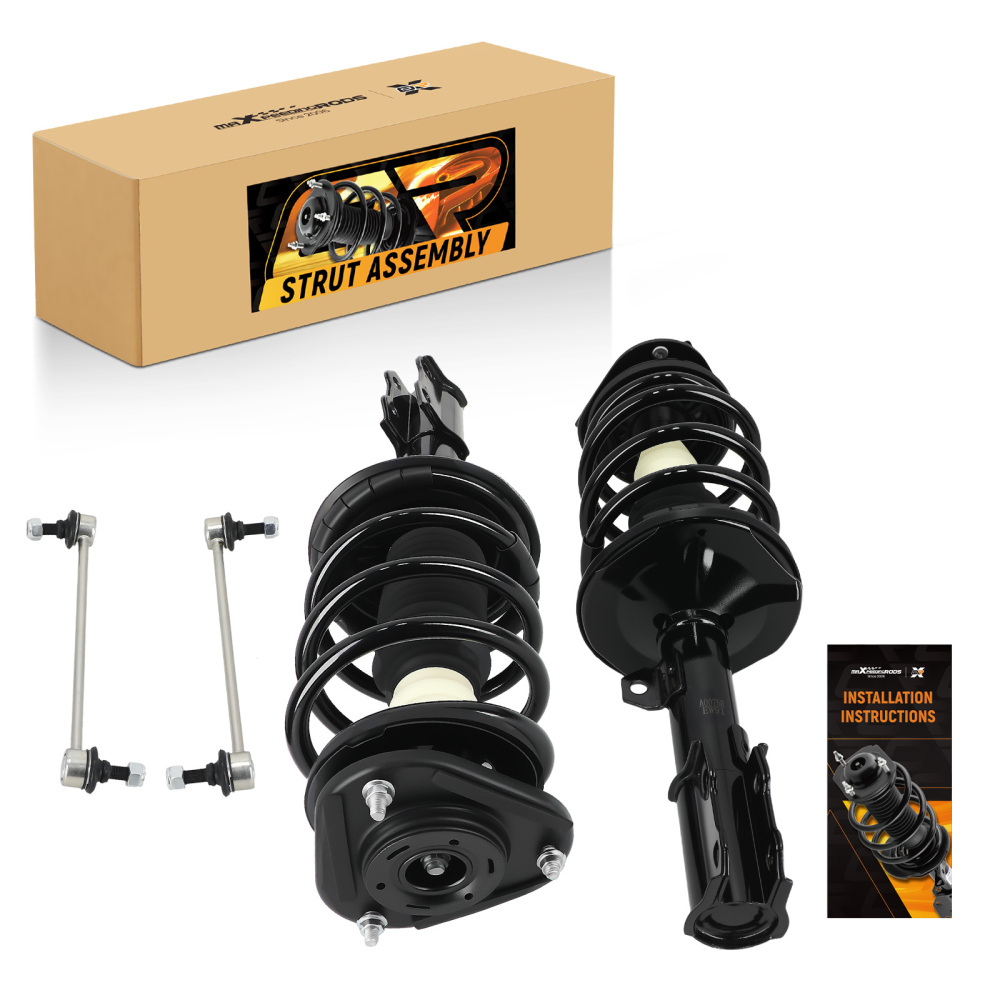 4PCs Front Struts Shocks Assembly & Sway Bar Links for 2003-2008 compatible for Toyota Corolla