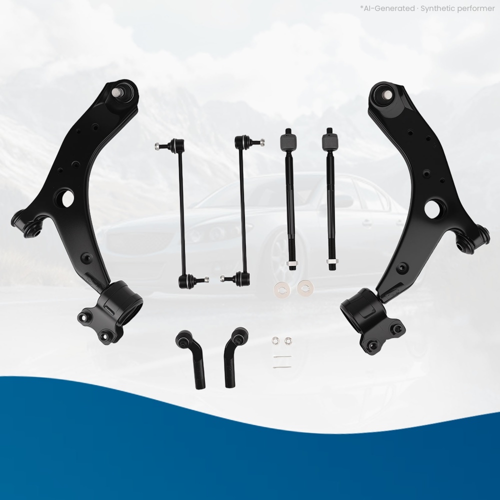 Suspension Front Complete Struts Control Arms compatible for MAZDA 3 2004-2009 S/GS/GT/GX