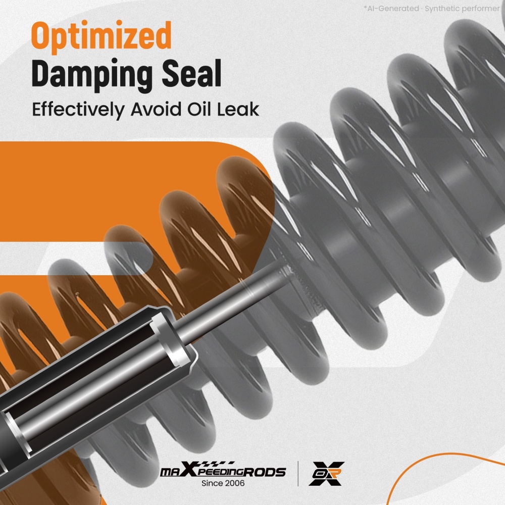 maXpeedingrods Front StrutsRear Shock Absorbers Compatible for Toyota Tacoma 1995-2004, Complete Struts with Coil Spring Assembly