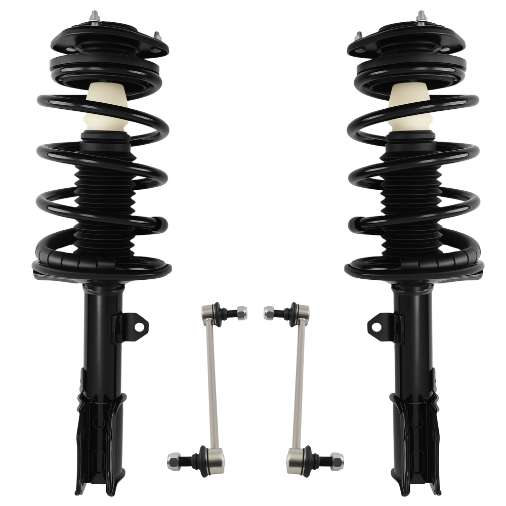 Front Struts Shock w/ Sway Bar Links For 2003-2008 compatible for Toyota Matrix compatible for Pontiac Vibe