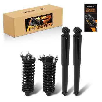 Front Struts Rear Suspension Shock Assembly compatible for DODGE NITRO 2007-2011 4.0L 3.7L
