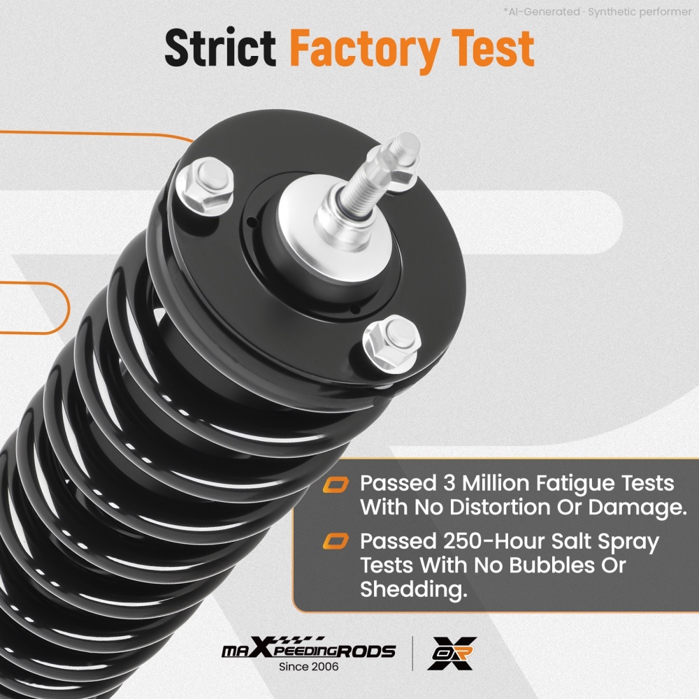4PCS FrontRear Struts w/ Coil Spring Assembly for 2003-2005 compatible for Honda Civic 1.7L