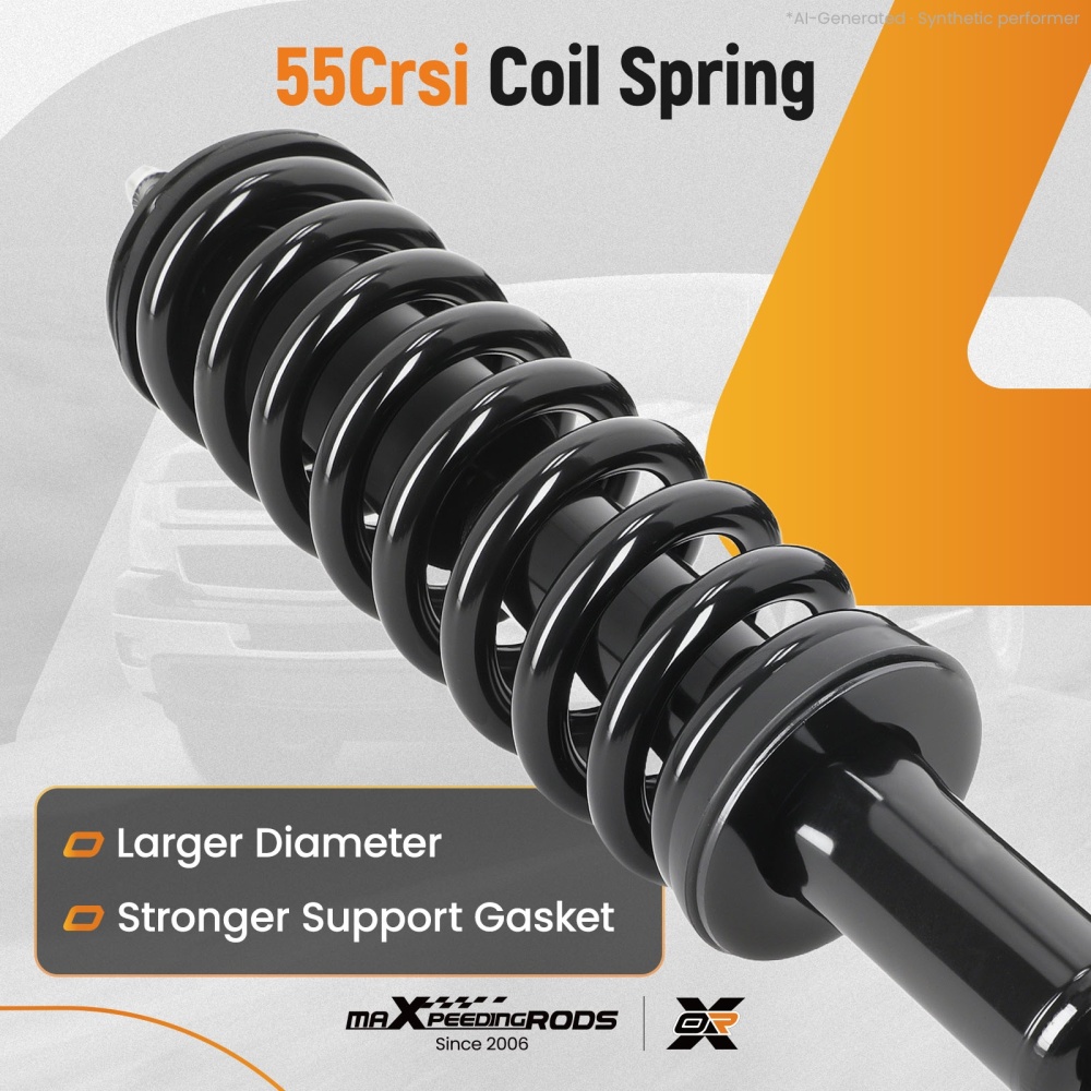 4PCS FrontRear Struts w/ Coil Spring Assembly for 2003-2005 compatible for Honda Civic 1.7L
