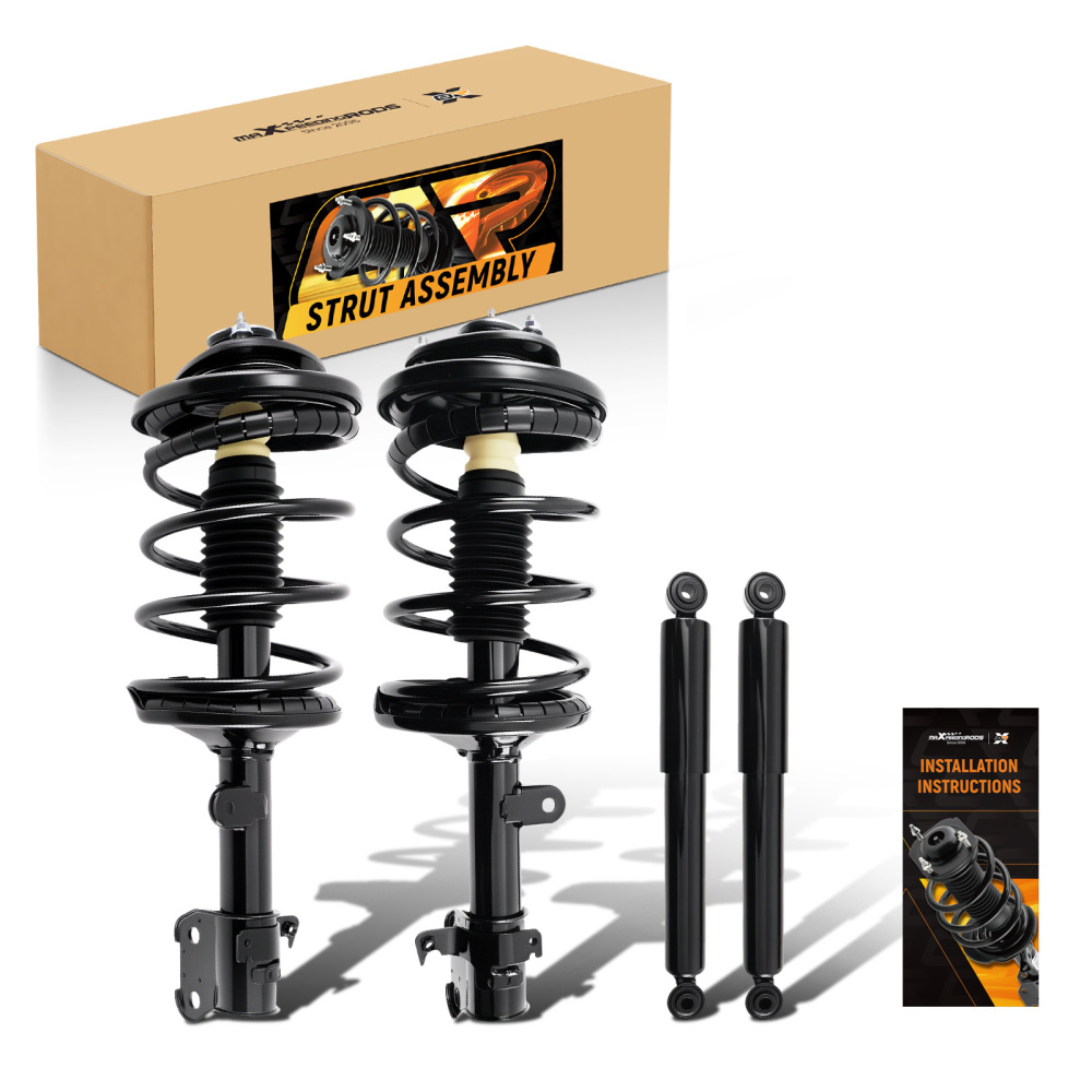 1 Set Front+Rear Shock Struts Absorbers Assembly For 1999-2004 compatible for Honda Odyssey