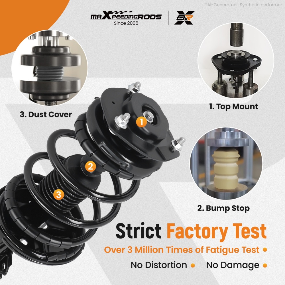 4Pcs FrontRear Shocks Struts Assembly For 2002 2003 compatible for Lexus ES300 compatible for Toyota Camry