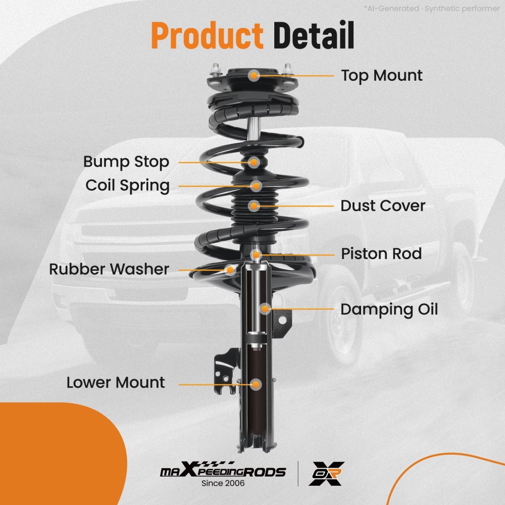 4Pcs FrontRear Shocks Struts Assembly For 2002 2003 compatible for Lexus ES300 compatible for Toyota Camry