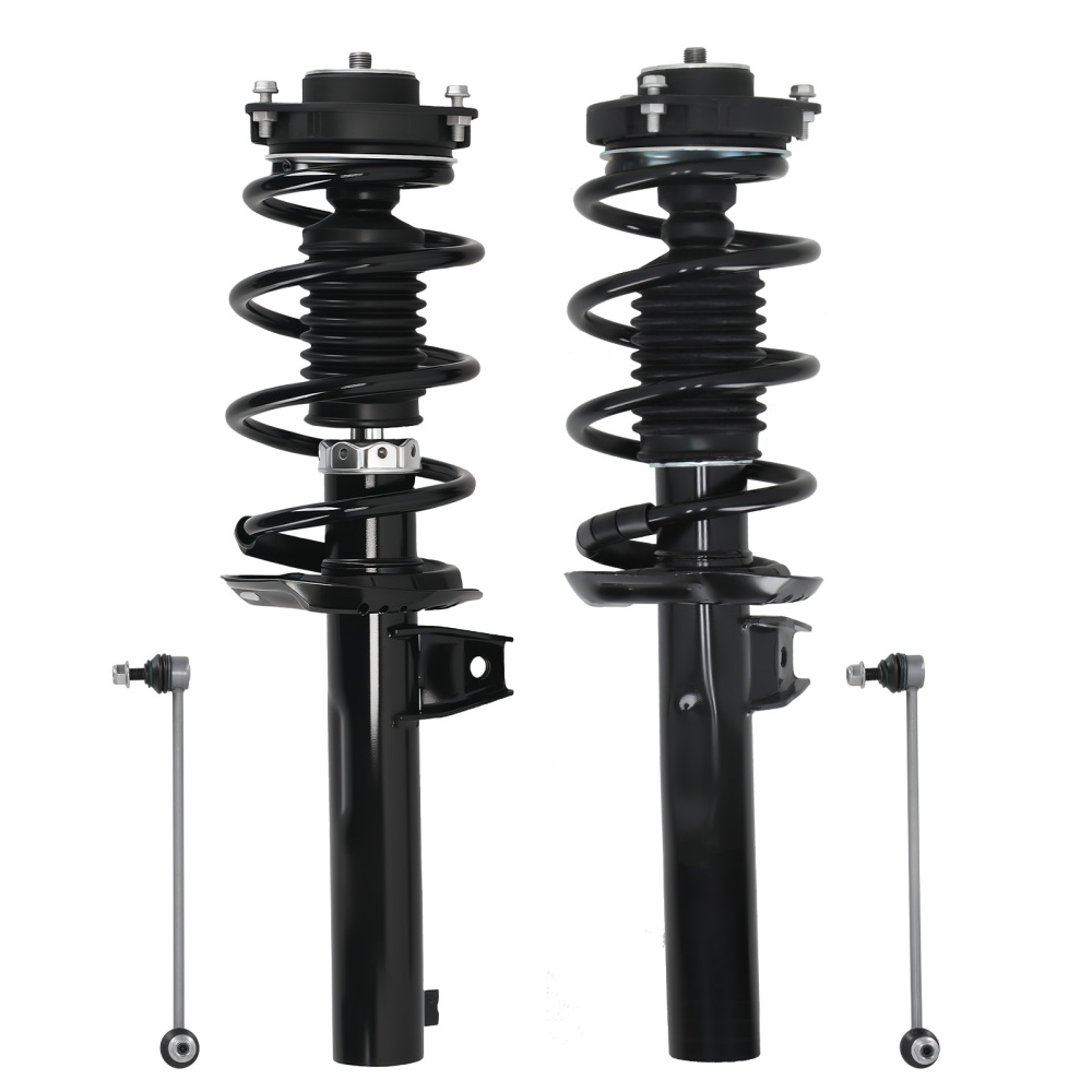 Front Struts Spring Assembly + Sway Bar Link compatible for VW Beetle Eos compatible for Golf Jetta Passat