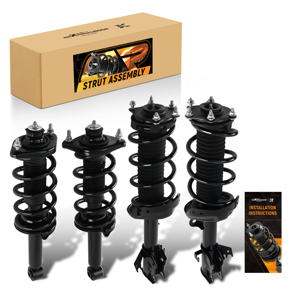 Set Front-Rear Quick Complete Strut and Coil Spring For 2012-2014 compatible for Honda Cr-V compatible for FWD