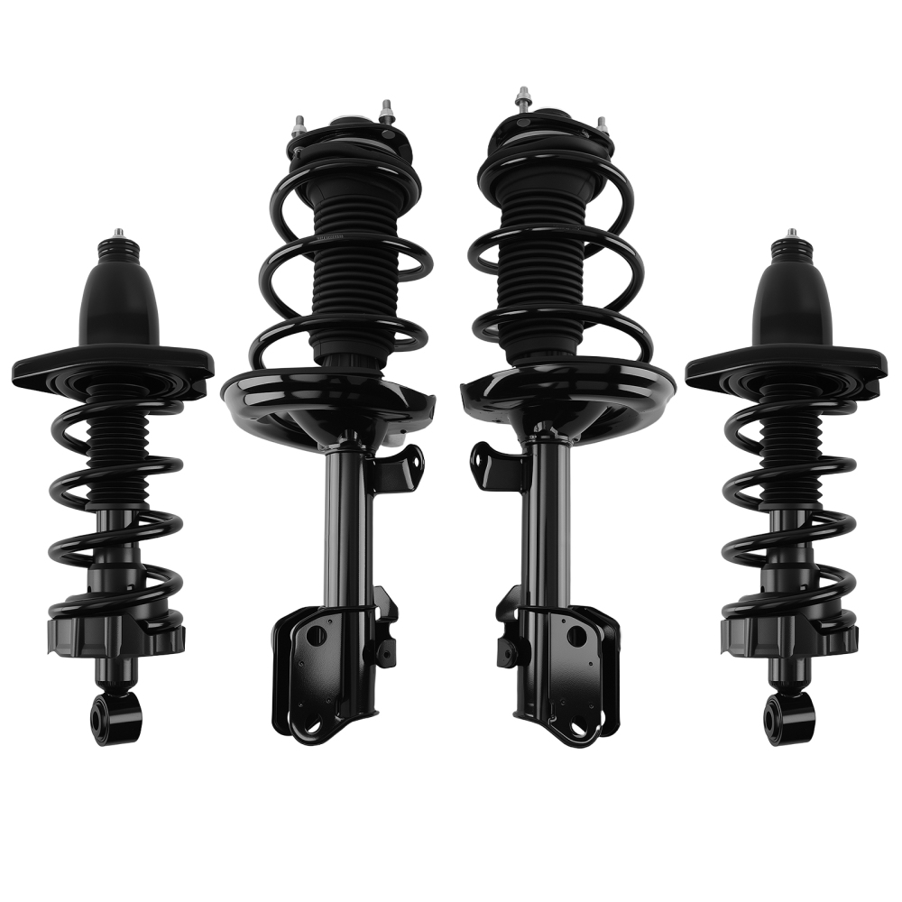 4PCS Front Rear Strut Shocks w/ Coil Springs For 2006-2014 compatible for Honda Ridgeline AWD