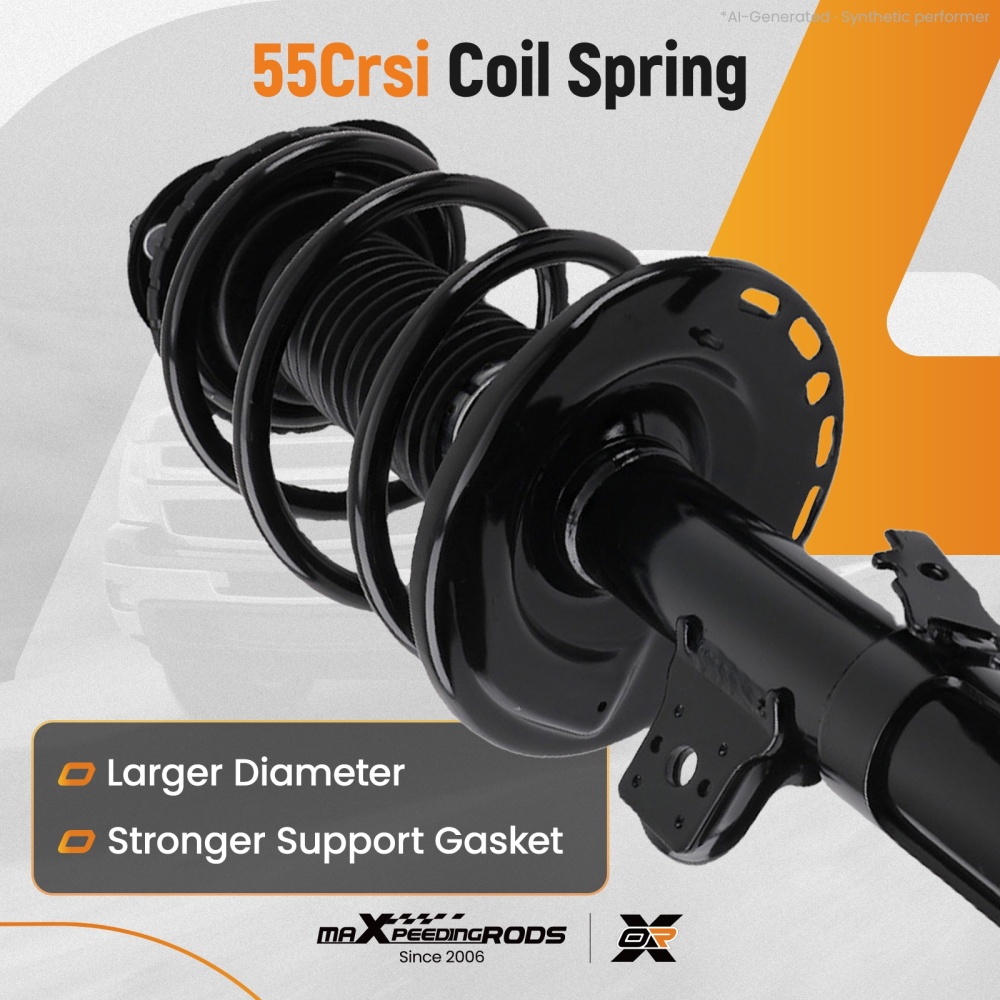 Pair Front Left- Right Quick Complete Strut For 2006-2012 compatible for Toyota Rav4 V6 3.5L