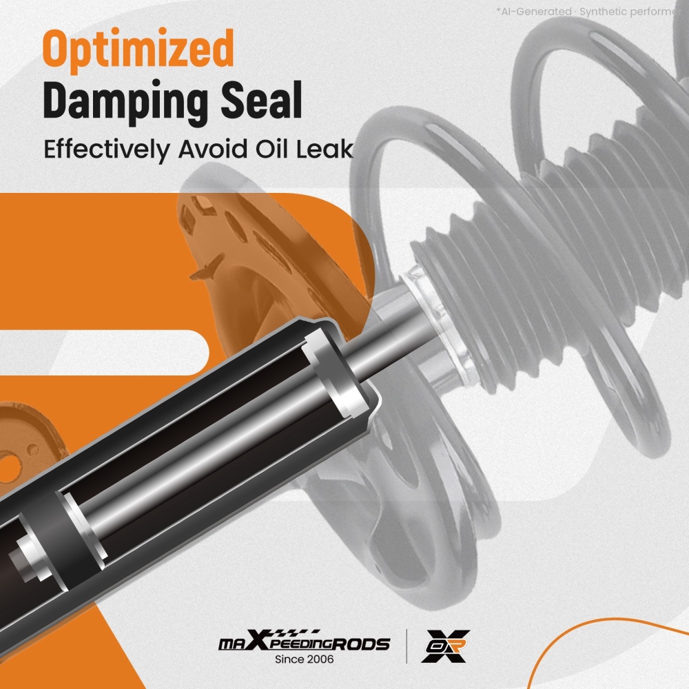 Pair Front Left- Right Quick Complete Strut For 2006-2012 compatible for Toyota Rav4 V6 3.5L