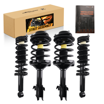 Front Rear Struts w/ Coil Spring Assembly for 2005 2006 2007-2009 compatible for Subaru Outback