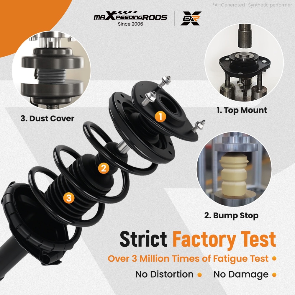 Suspension Front Complete Struts Rear Shocks w/ Spring for 2000-2005 compatible for Toyota Echo