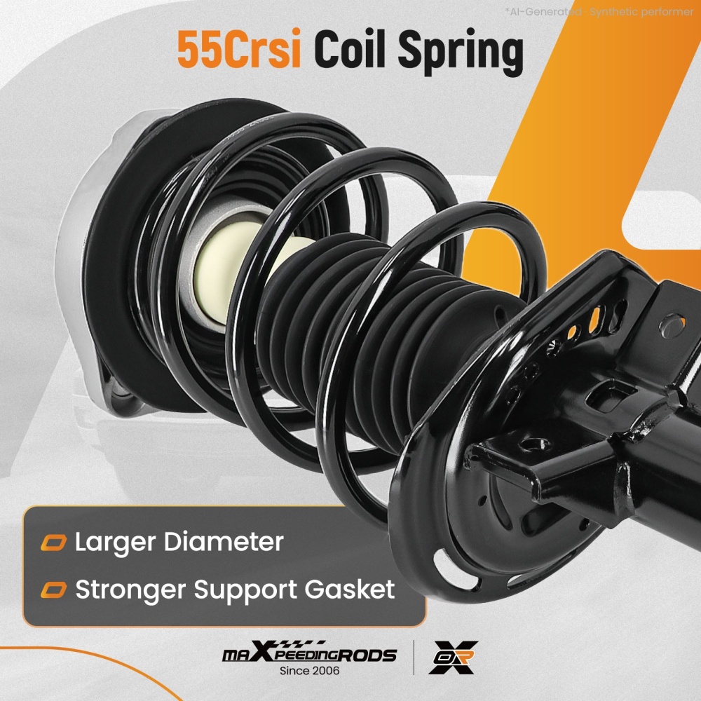 Front Pair Complete Strut Shock Assembly Set For 2010-2015 compatible for Mercedes-Benz GLK350