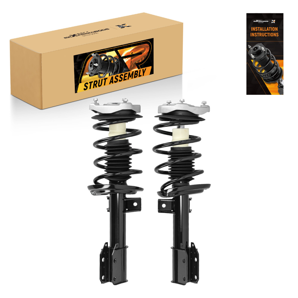 Front Pair Complete Strut Shock Assembly Set For 2010-2015 compatible for Mercedes-Benz GLK350