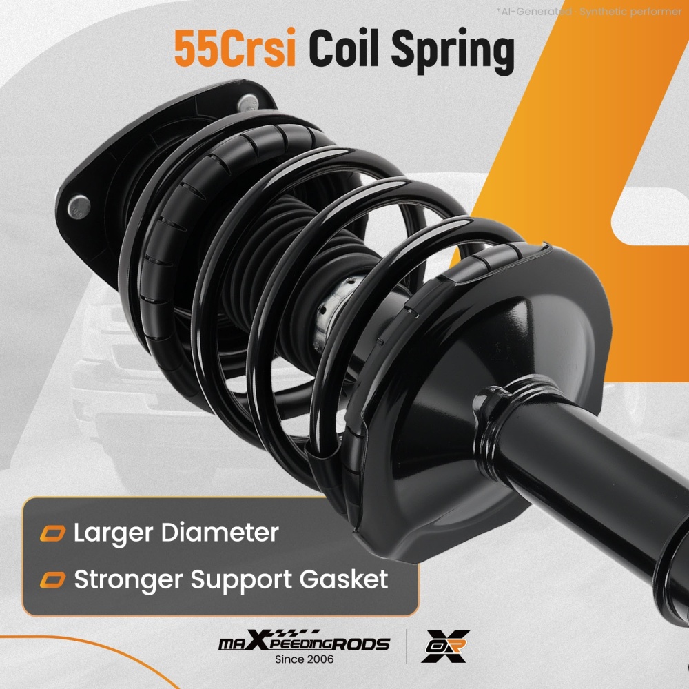 Pair Front Complete Strut w/ Coil Spring Assembly For 1998-2002 compatible for Subaru Forester
