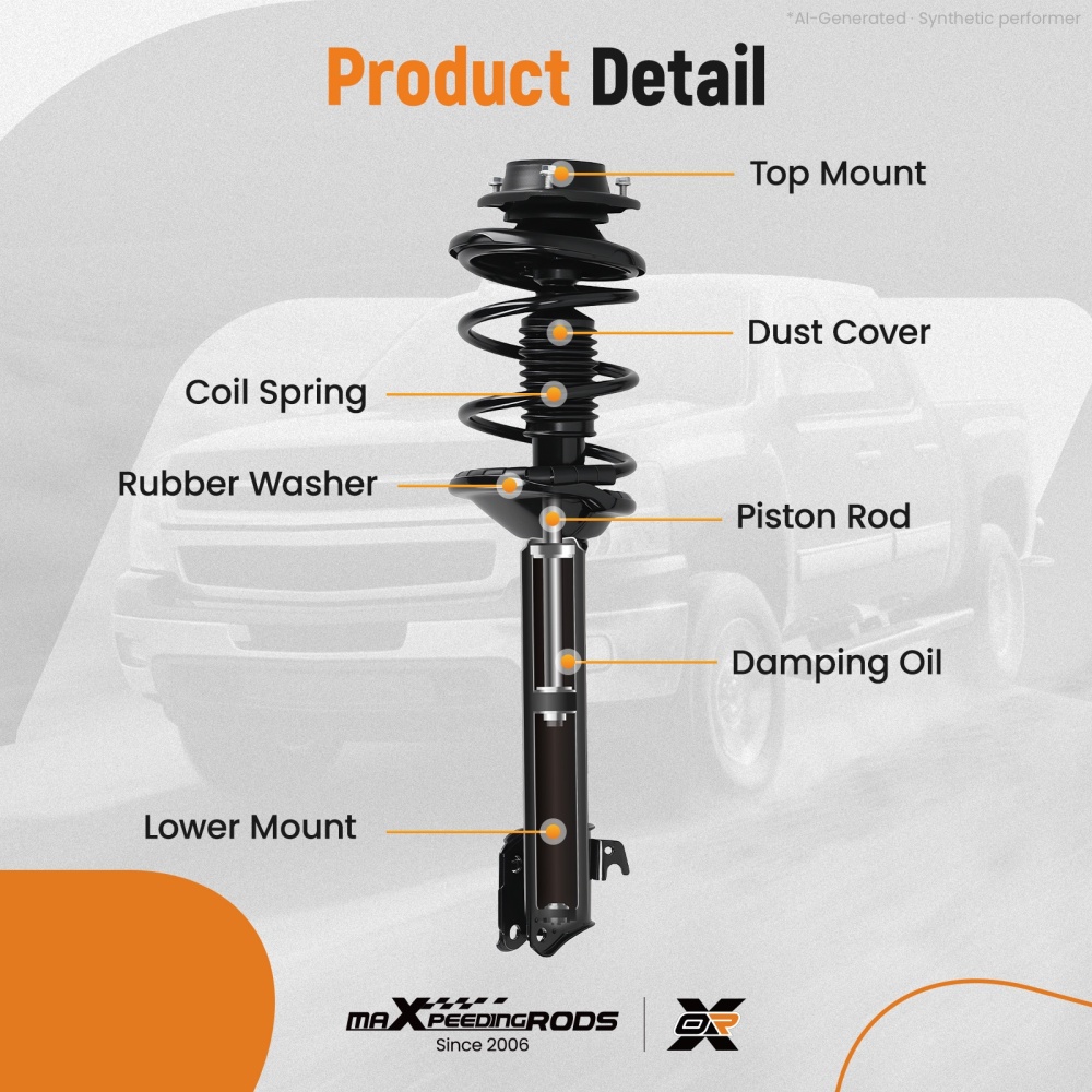 Suspension Front Struts Absorbers compatible for Subaru Outback 2000-2004 Baja 2003