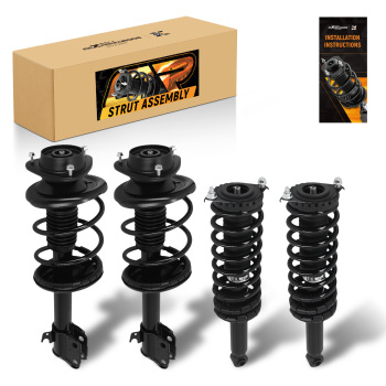 2/4pc Complete Front Rear Struts w/ Spring Assembly compatible for Subaru Outback 2000-2004