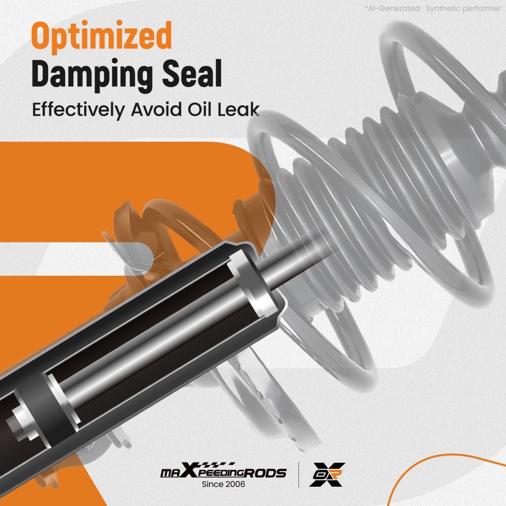 MaXpeedingrods Quick Front Strut Coil Spring compatible for Kia Rio 2012-2017 1.6L
