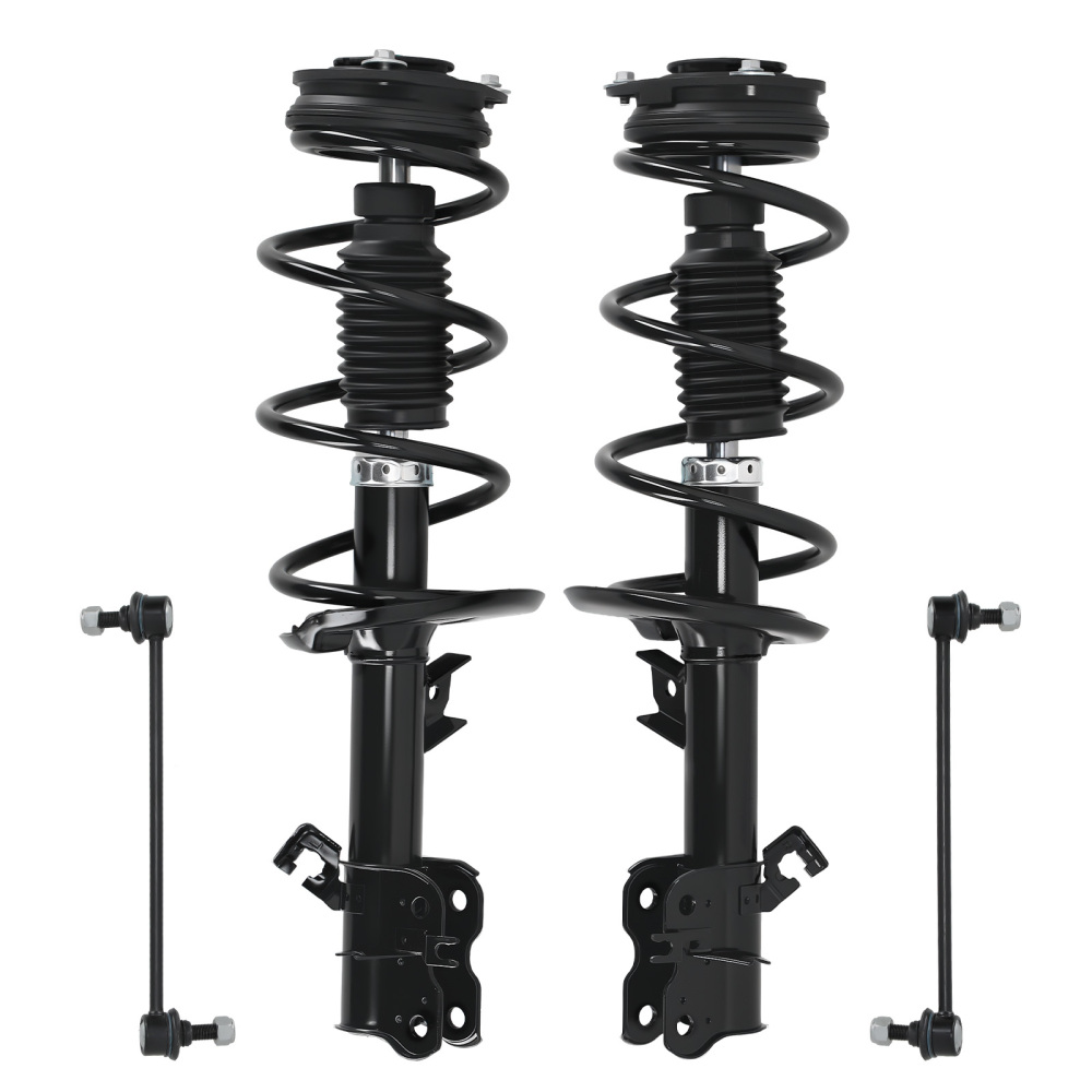 Front Struts w/ Coil Spring Assembly Sway Bars Kit compatible for Nissan Rogue AWD 2008-12