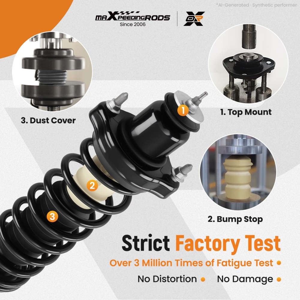 FrontRear Complete StrutsCoil Springs compatible for Mitsubishi Lancer 02-07 172142