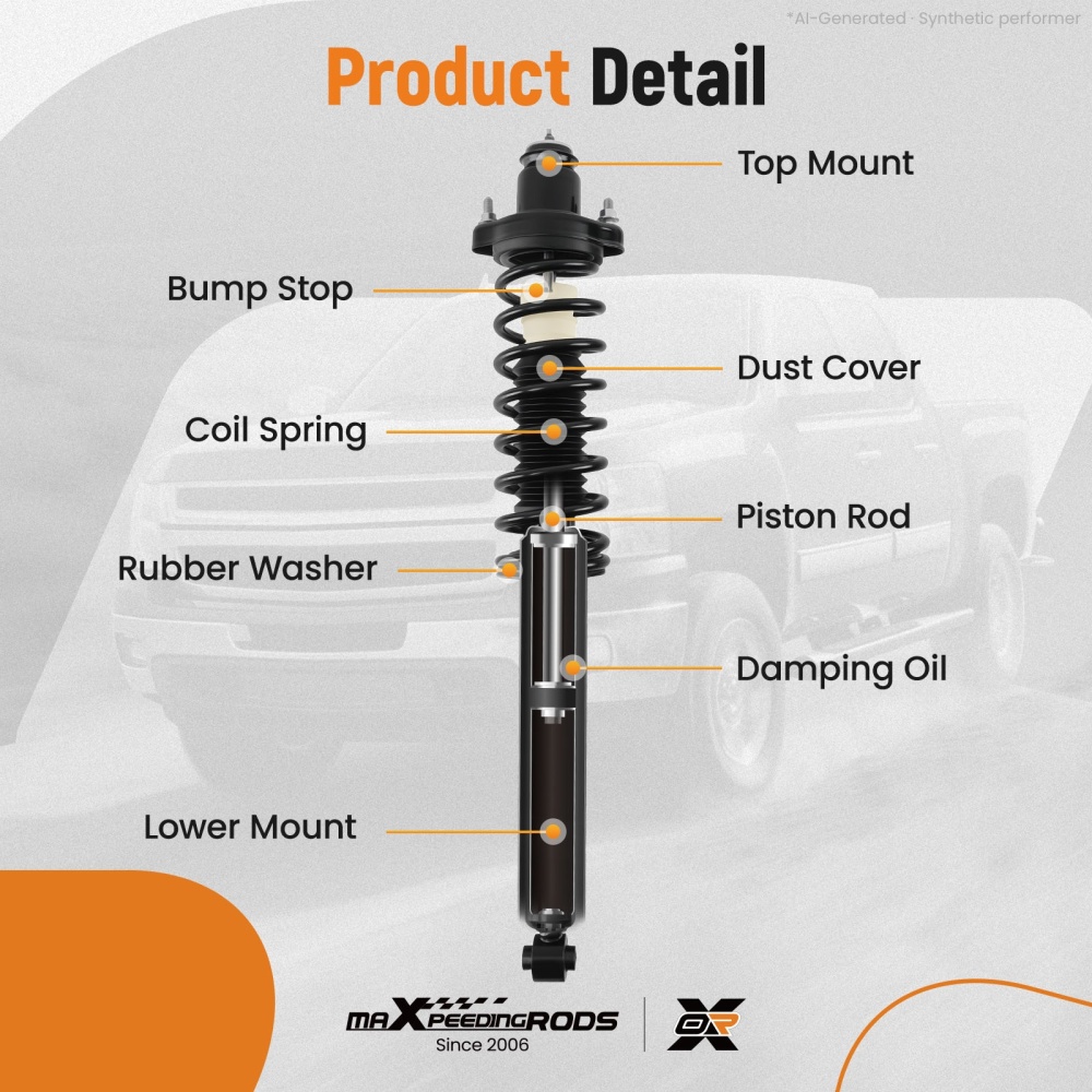 FrontRear Complete StrutsCoil Springs compatible for Mitsubishi Lancer 02-07 172142