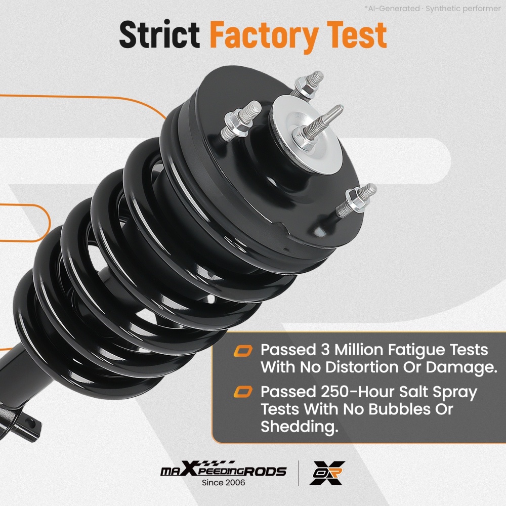 Front Shock Struts w/ Spring for 2014-2018 compatible for Chevy GMC Silverado Sierra 1500 4WD