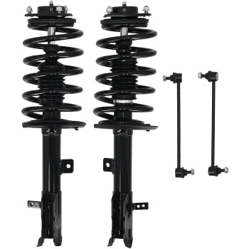 Front Complete Struts Sway Bar End Links compatible for Jeep Patriot Compass 2012-2017 compatible for FWD