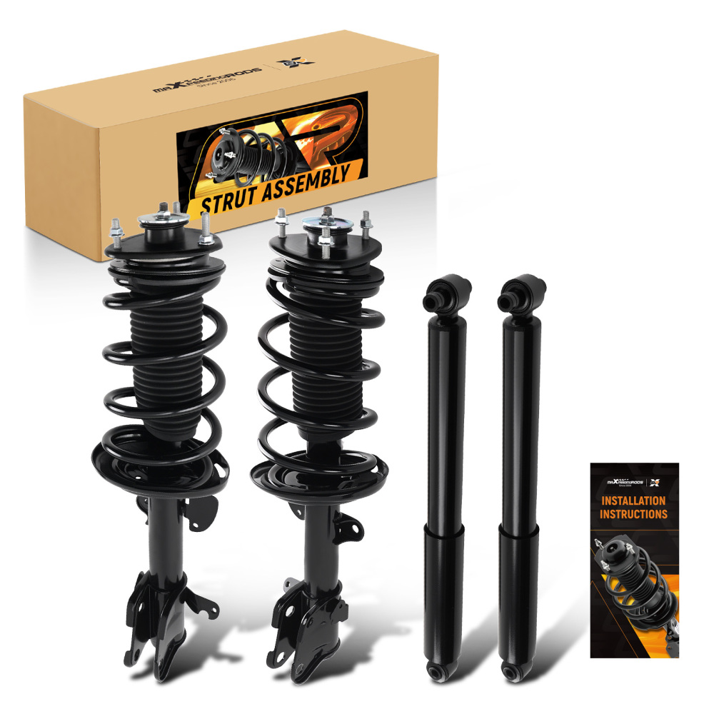 Front Struts w/ Coil Spring Rear Shock Absorbers Kit for 2007-2013 compatible for Acura MDX ZDX