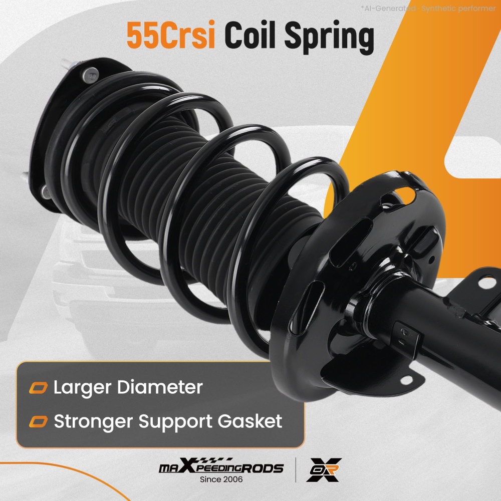 Front Struts w/ Coil Spring Rear Shock Absorbers Kit for 2007-2013 compatible for Acura MDX ZDX