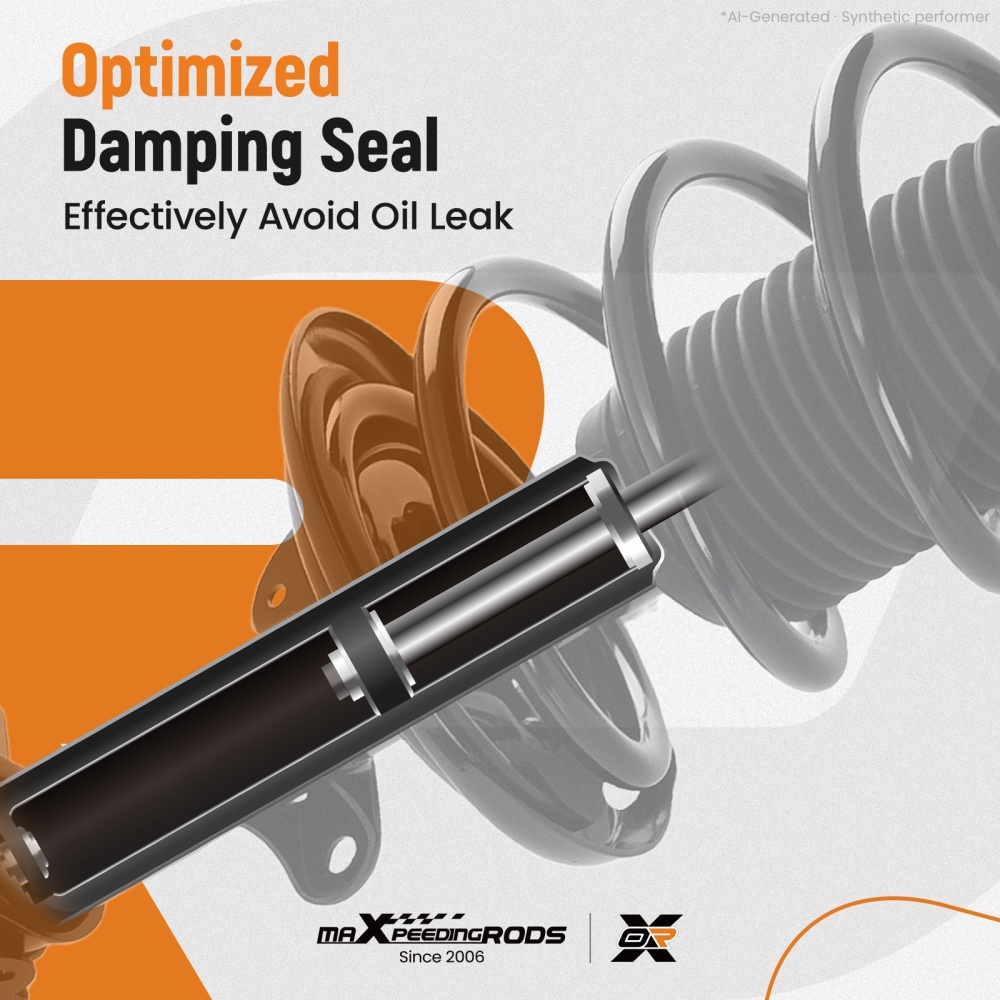 Front Struts w/ Coil Spring Rear Shock Absorbers Kit for 2007-2013 compatible for Acura MDX ZDX