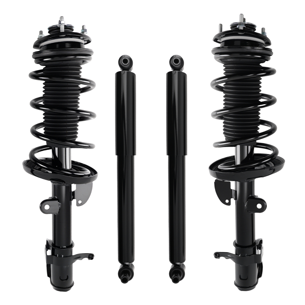 Front Struts w/ Coil Spring Rear Shock Absorbers Kit for 2007-2013 compatible for Acura MDX ZDX