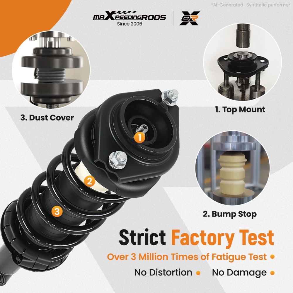 Pair Rear Complete Struts w/ Spring ASSY For 2010 2011 2012 compatible for Subaru Legacy 172690