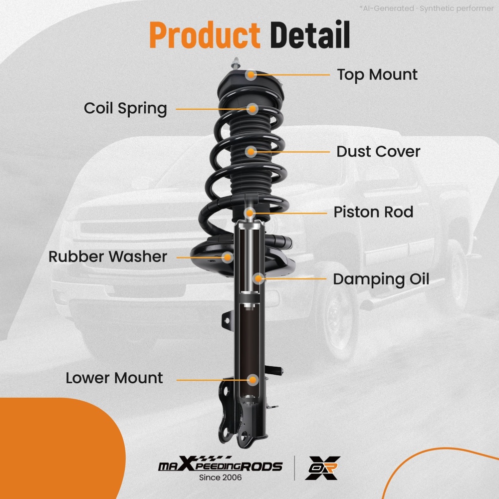 4pcs Front + Rear Struts w/Coil Spring compatible for Lexus Rx300 1999-2003 AWD 3.0L