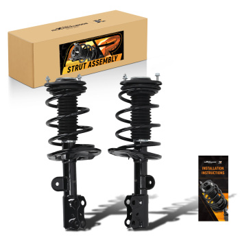 Front 2PCS Complete Shocks Struts w/ Coil Spring Assembly For 2011-2016 compatible for Scion tC