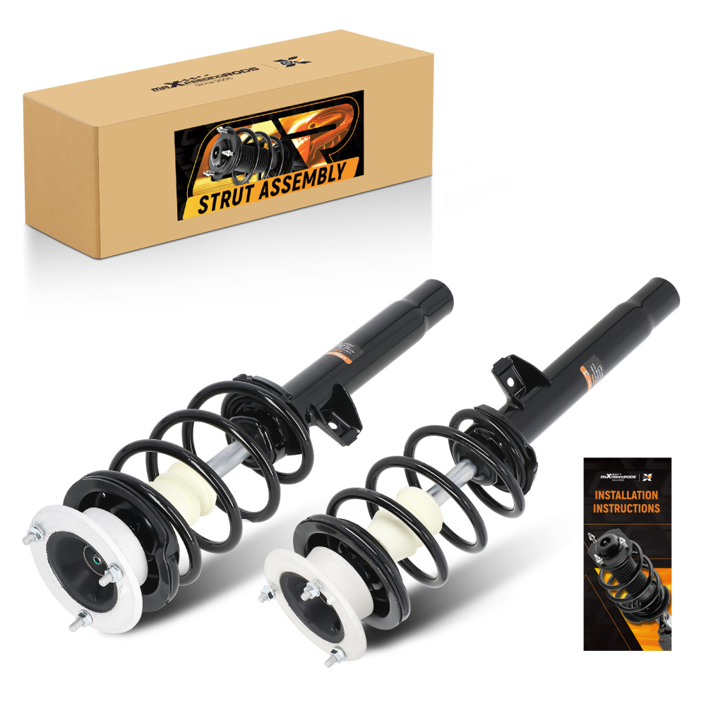 Pair Front Strut Spring For 2008 2009 2010 2011 compatible for BMW 135I 2006 325I 172314 172313