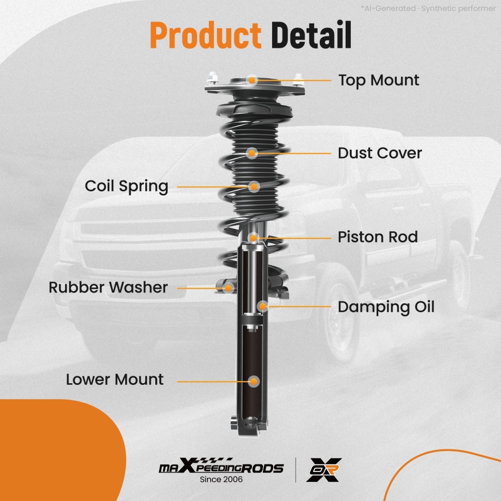 Pair Rear Complete Strut W/ Spring For 2015-2017 compatible for Subaru Outback 2.5L 3.6L 16120