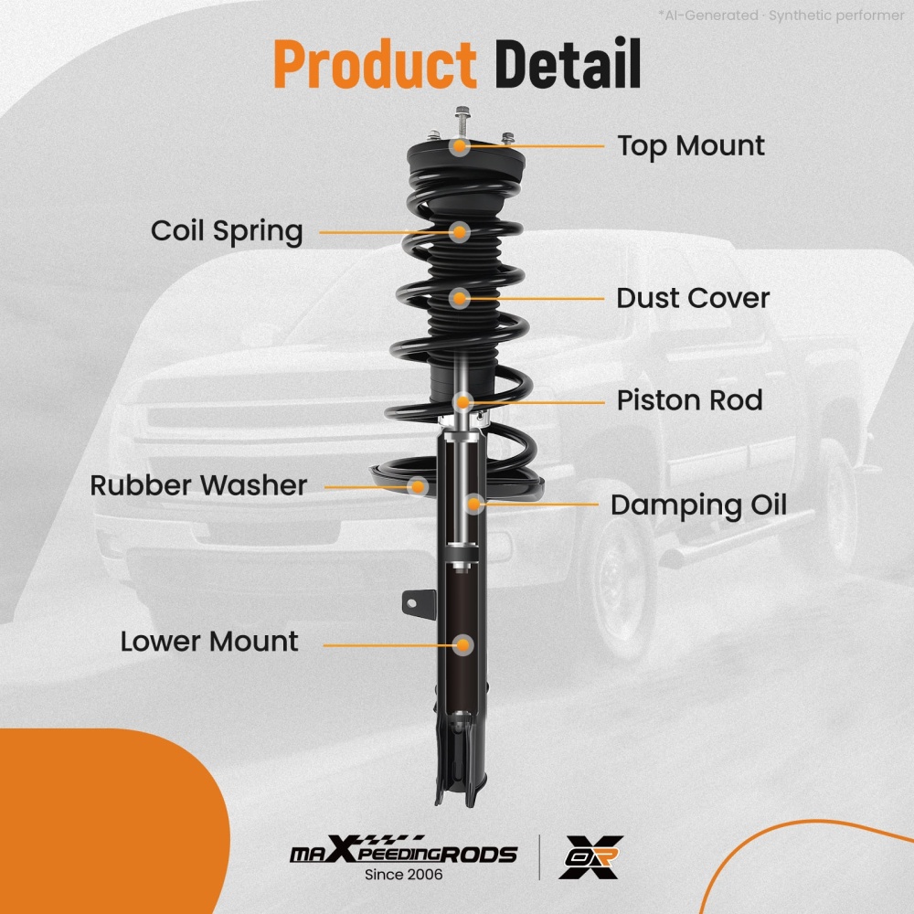 Front Pair Complete StrutSpring Assemblies for 2015-2019 compatible for Subaru Outback Wagon