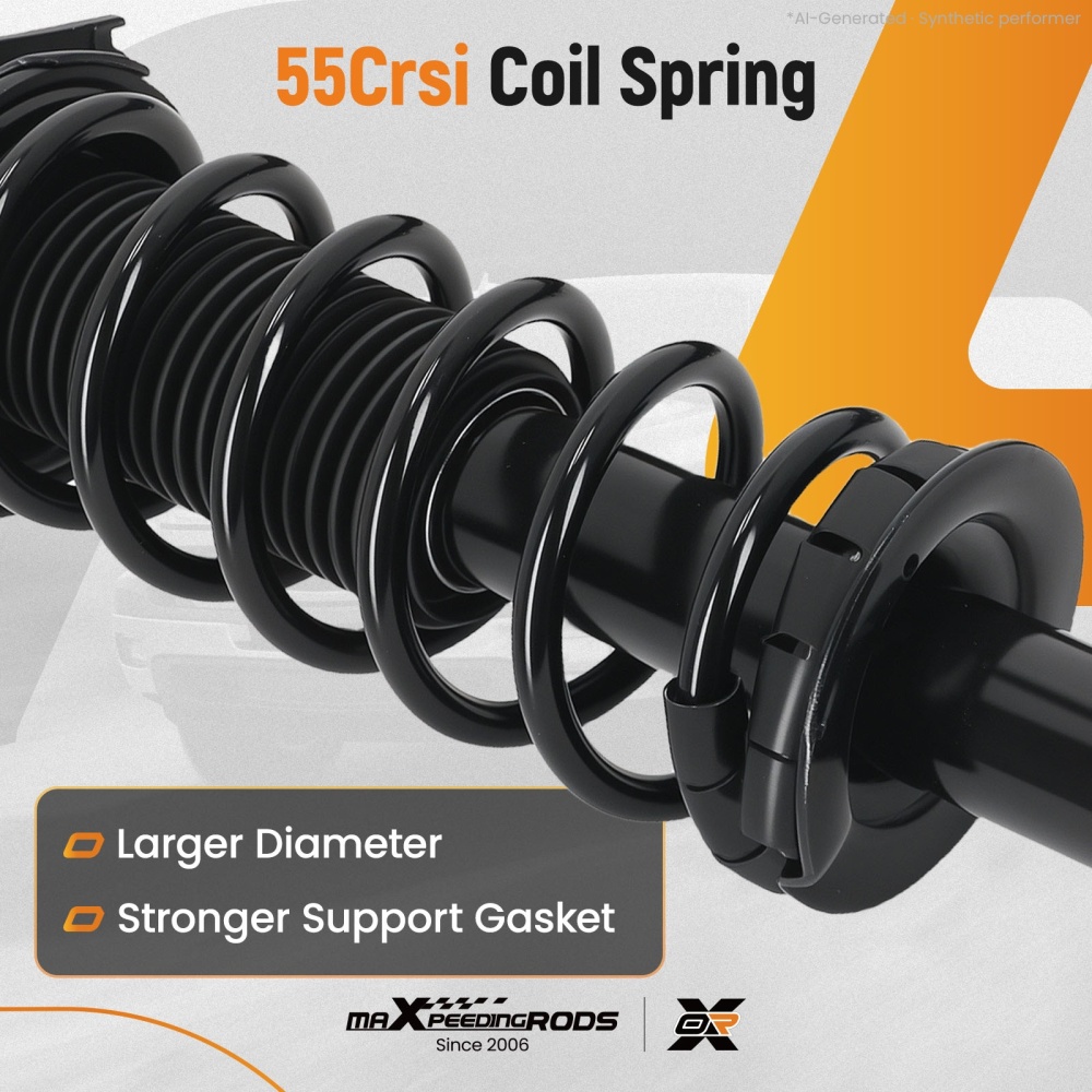 Pair Rear Struts w/ Spring compatible for Subaru XV Crosstrek 2013-2015 Crosstrek 2016-2017