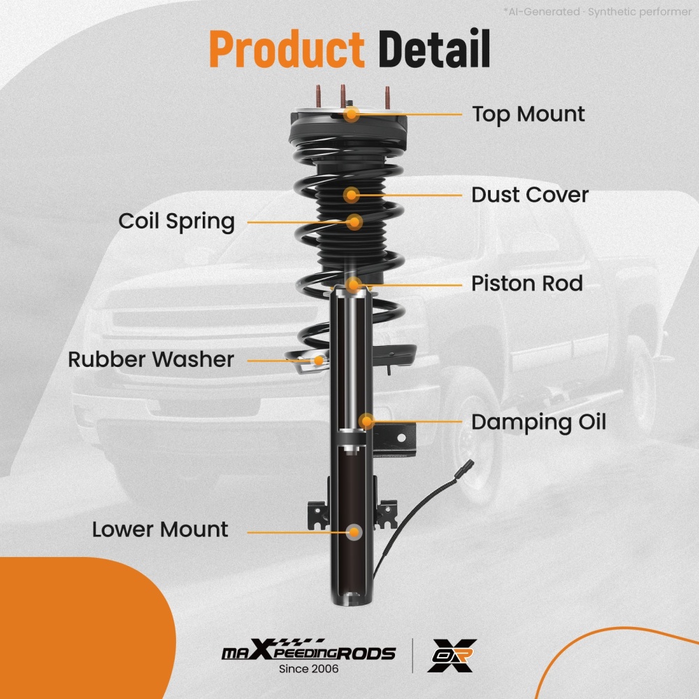 Rear LH+RH Strut Assys w/Electric compatible for Land Rover Range Rover Evoque 2012-2018