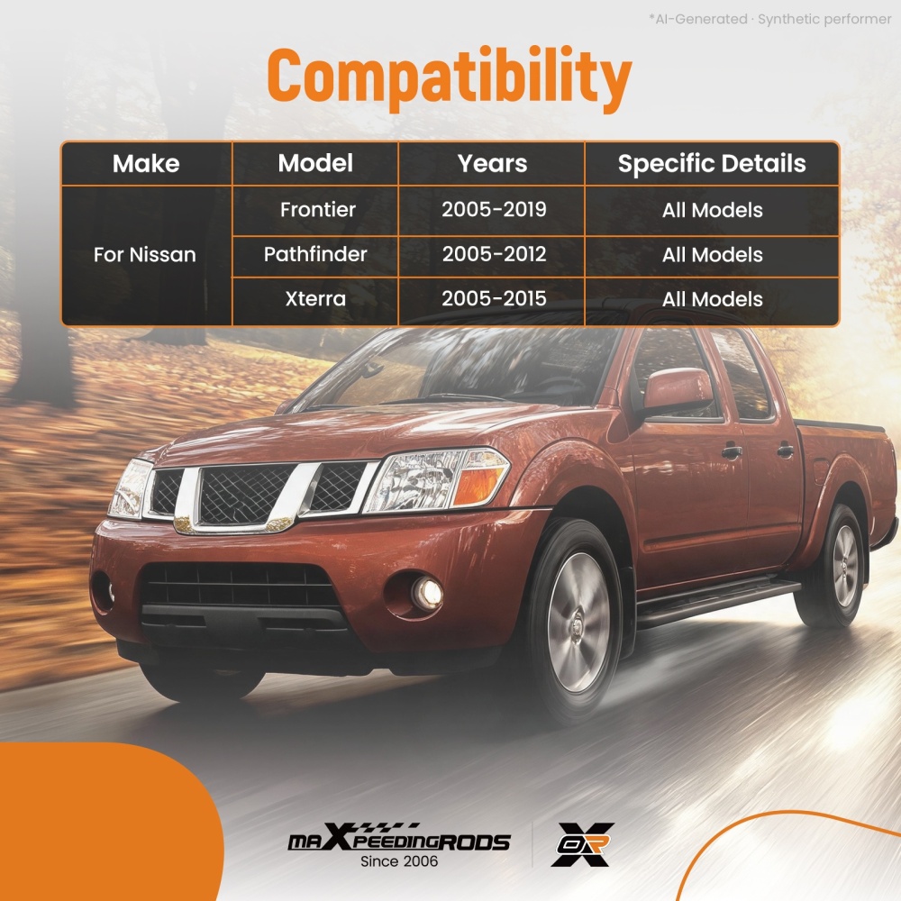 Front Outer Inner Tie Rod Ends Kit For 05-19 compatible for Nissan Frontier Pathfinder Xterra