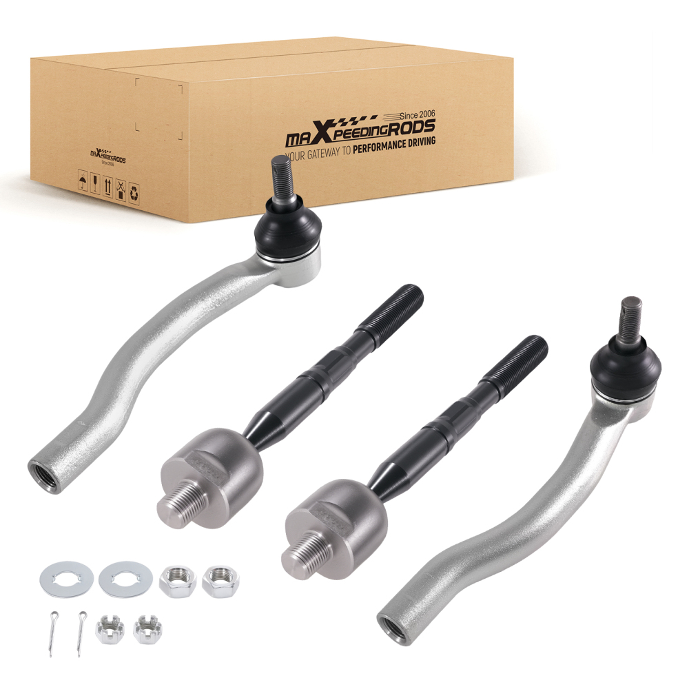 Front Driver Passenger Outer Inner Tie Rod compatible for Toyota Avalon compatible for Camry ES250 18-2025